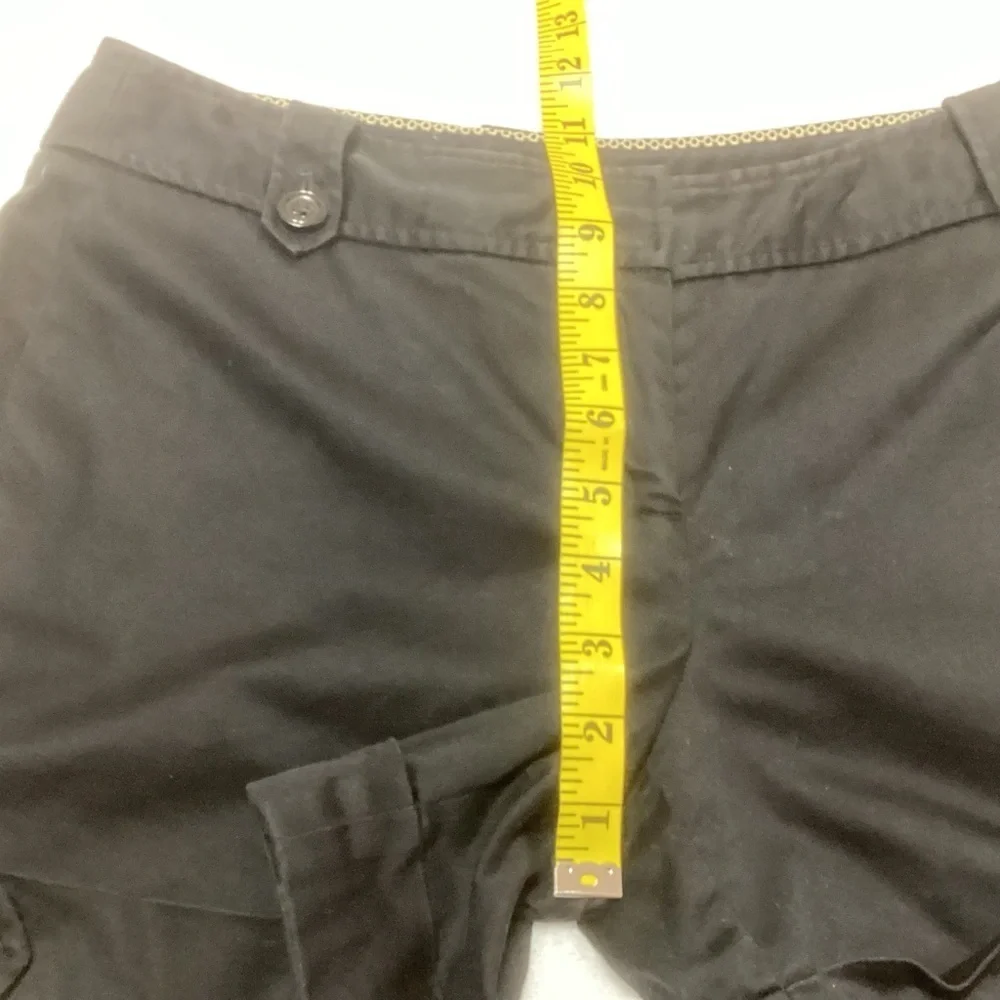 White House Black Market WHBM Black Shorts with Button Tab Detail 2